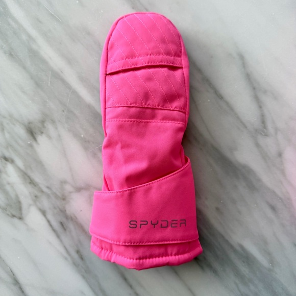 Spyder•Girls Cubby Ski Mittens•LIKE NEW•Hot Pink• - Picture 3 of 12